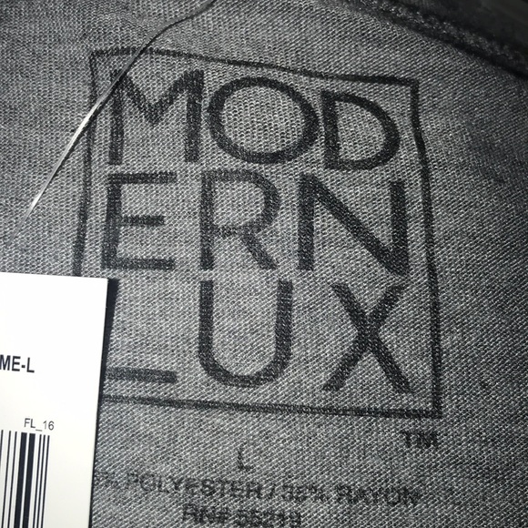 Modern Lux Tee Shirt Gray short sleeve Graphic Humor Cotton multicolor L - Picture 4 of 10